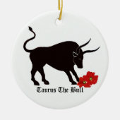 Taurus Zodiac Sign Keramisch Ornament (Voorkant)