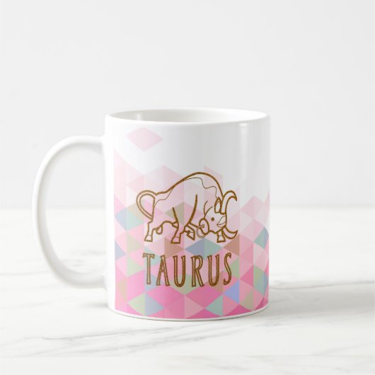 Taurus Zodiac Sign Koffiemok (Links)