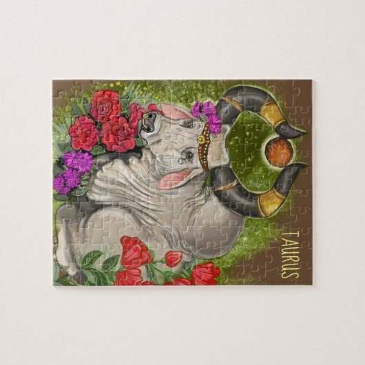 Taurus Zodiac Sign Legpuzzel (Horizontaal)