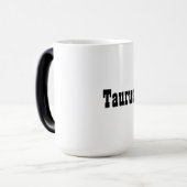 Taurus Zodiac Sign Morphing Mug Magische Mok (Voorkant links)