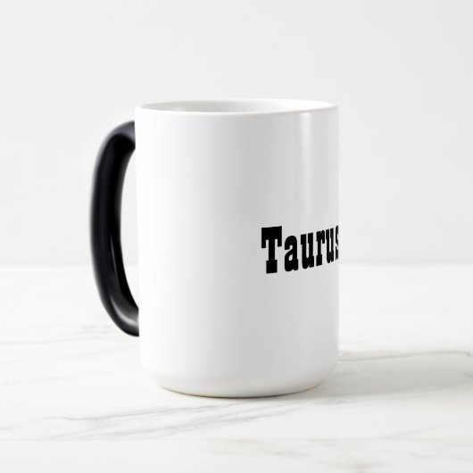 Taurus Zodiac Sign Morphing Mug Magische Mok (Voorkant links)
