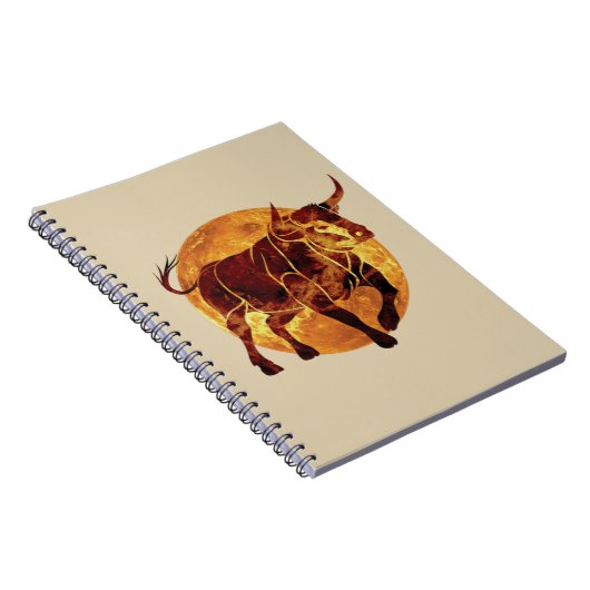 Taurus Zodiac Sign Notitieboek (Rechterzijde)