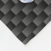Taurus Zodiac Sign on Carbon Fibre Style Fleece Deken (Hoek)