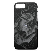 Taurus Zodiac Sign on Hevelius Black Case-Mate iPhone Case (Achterkant)