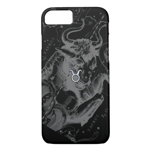 Taurus Zodiac Sign on Hevelius Black Case-Mate iPhone Case (Achterkant)