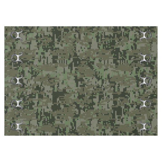 Taurus Zodiac Sign on Woodland Digital Camouflage Tafelkleed (Voorkant (Horizontaal))
