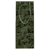 Taurus Zodiac Sign on Woodland Digital Camouflage Wijn Cadeautas (Achterkant)