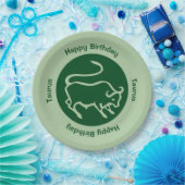 Taurus Zodiac Sign Papieren Bordje (Feest)