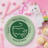 Taurus Zodiac Sign Papieren Bordje (Feest)