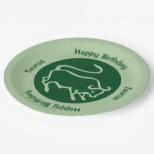 Taurus Zodiac Sign Papieren Bordje (Gekanteld)