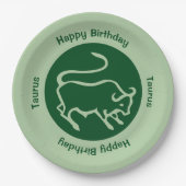Taurus Zodiac Sign Papieren Bordje (Voorkant)