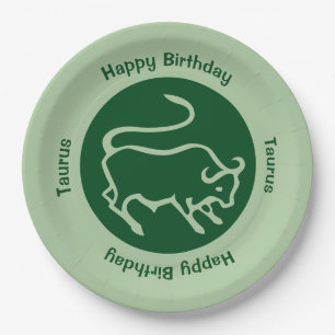 Taurus Zodiac Sign Papieren Bordje