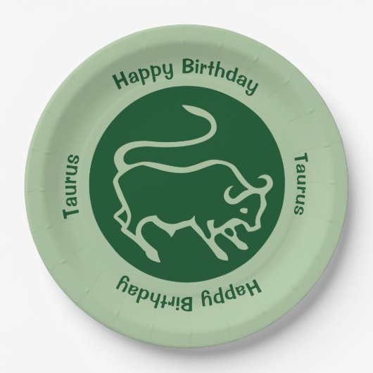 Taurus Zodiac Sign Papieren Bordje (Voorkant)