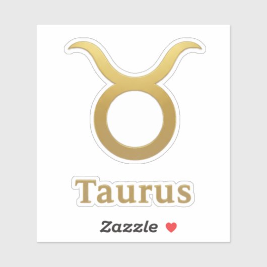 Taurus Zodiac Sign / Pegatina Tauro Sticker (Vel)