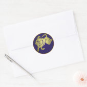 Taurus Zodiac Sign Ronde Sticker (Envelop)
