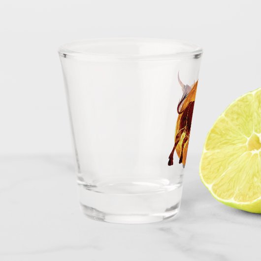 Taurus Zodiac Sign Shot Glas (Links)