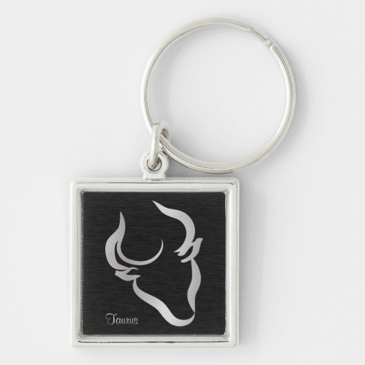 Taurus Zodiac Sign Sleutelhanger (Voorkant)