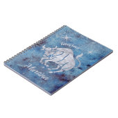 Taurus Zodiac Sign Spiral Notitieboek (Linkerzijde)