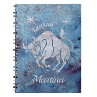 Taurus Zodiac Sign Spiral Notitieboek