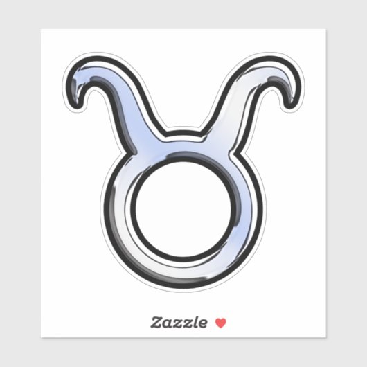 Taurus Zodiac Sign Sticker (Vel)