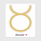 Taurus Zodiac Sign Sticker (Vel)
