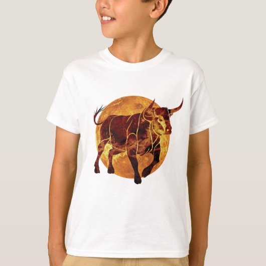 Taurus Zodiac Sign T-shirt (Voorkant)