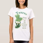 Taurus Zodiac Sign T-Shirt (Voorkant)