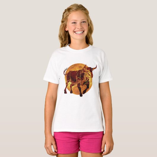 Taurus Zodiac Sign T-shirt (Voorkant volledig)