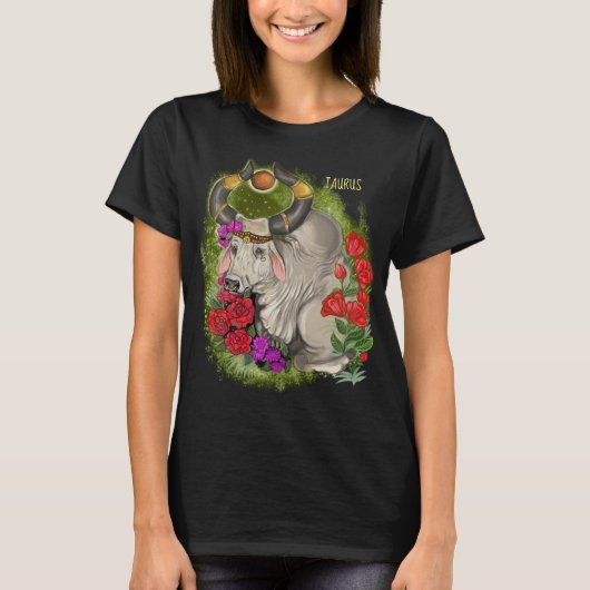 Taurus Zodiac Sign T-Shirt (Voorkant)