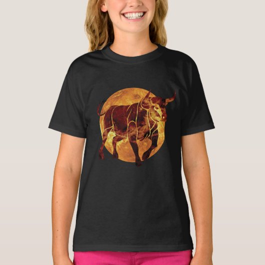 Taurus Zodiac Sign T-shirt (Voorkant)