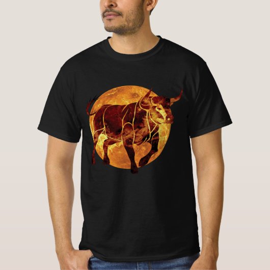 Taurus Zodiac Sign T-shirt (Voorkant)