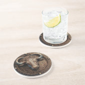 Taurus Zodiac Sign Taurus Horoscope Zandsteen Onderzetter (Zijkant)