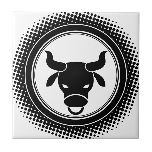 Taurus Zodiac Sign. Tegeltje (Voorkant)