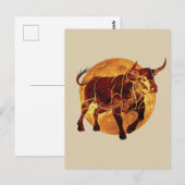 Taurus Zodiac Sign Throw Briefkaart (Voorkant / Achterkant)