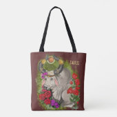 Taurus Zodiac Sign Tote Bag (Achterkant)