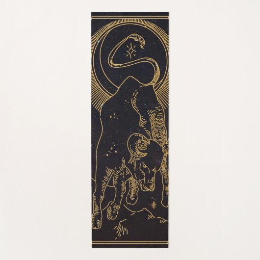 Taurus Zodiac Sign Yoga Mat (Voorkant)