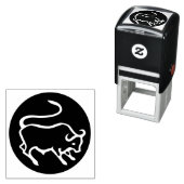 Taurus Zodiac Sign Zelfinktende Stempel (In situ)