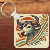 Taurus Zodiac Sleutelhanger  ontwerp (Voorkant)