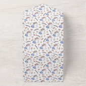 Taurus Zodiac Slumber - Slaperig Konijnenpatroon All In One Uitnodiging (Buitenkant)