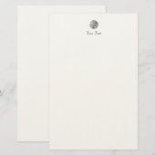 Taurus Zodiac Star Sign Silver Premium Briefpapier (Voorkant / Achterkant)