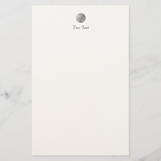 Taurus Zodiac Star Sign Silver Premium Briefpapier
