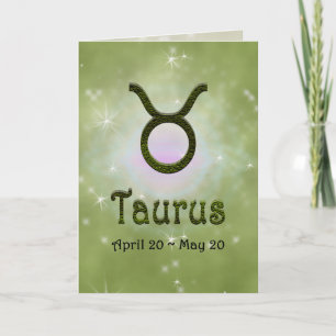 Taurus Zodiac Star Sign U Kleur Kaart