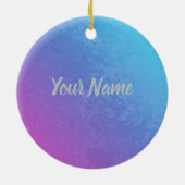 Taurus Zodiac Star Sign Waterverf Horoscope Keramisch Ornament (Achterkant)