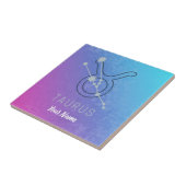Taurus Zodiac Star Sign Waterverf Horoscope Tegeltje (Zijkant)