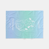 Taurus Zodiac Sternaam Geboorte Datum Blauw Baby Fleece Deken (Voorkant (Horizontaal))