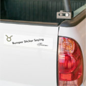 Taurus Zodiac Symbol Element van Kenneth Yoncich Bumpersticker (Op Truck)