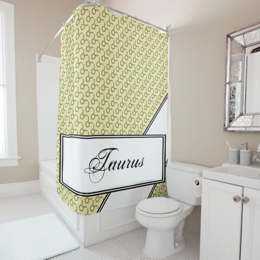 Taurus Zodiac Symbol Element van Kenneth Yoncich Douchegordijn (In situ)