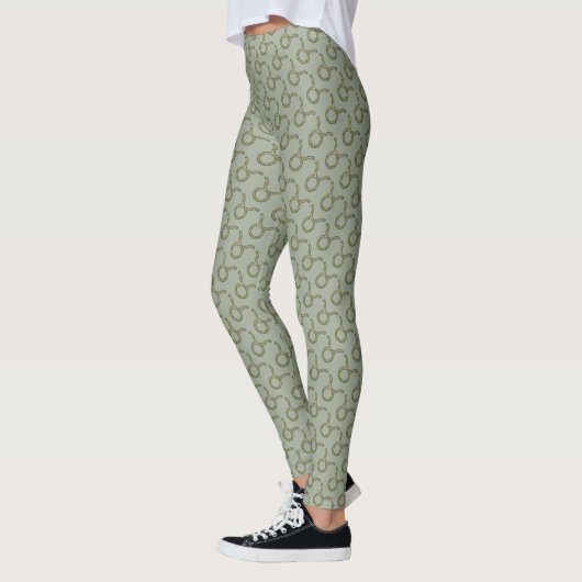 Taurus Zodiac Symbol Element van Kenneth Yoncich Leggings (Links)