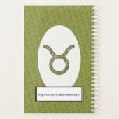 Taurus Zodiac Symbol Element van Kenneth Yoncich Planner (Achterkant)