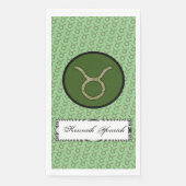 Taurus Zodiac Symbol Element van Kenneth Yoncich Servet (Voorkant)